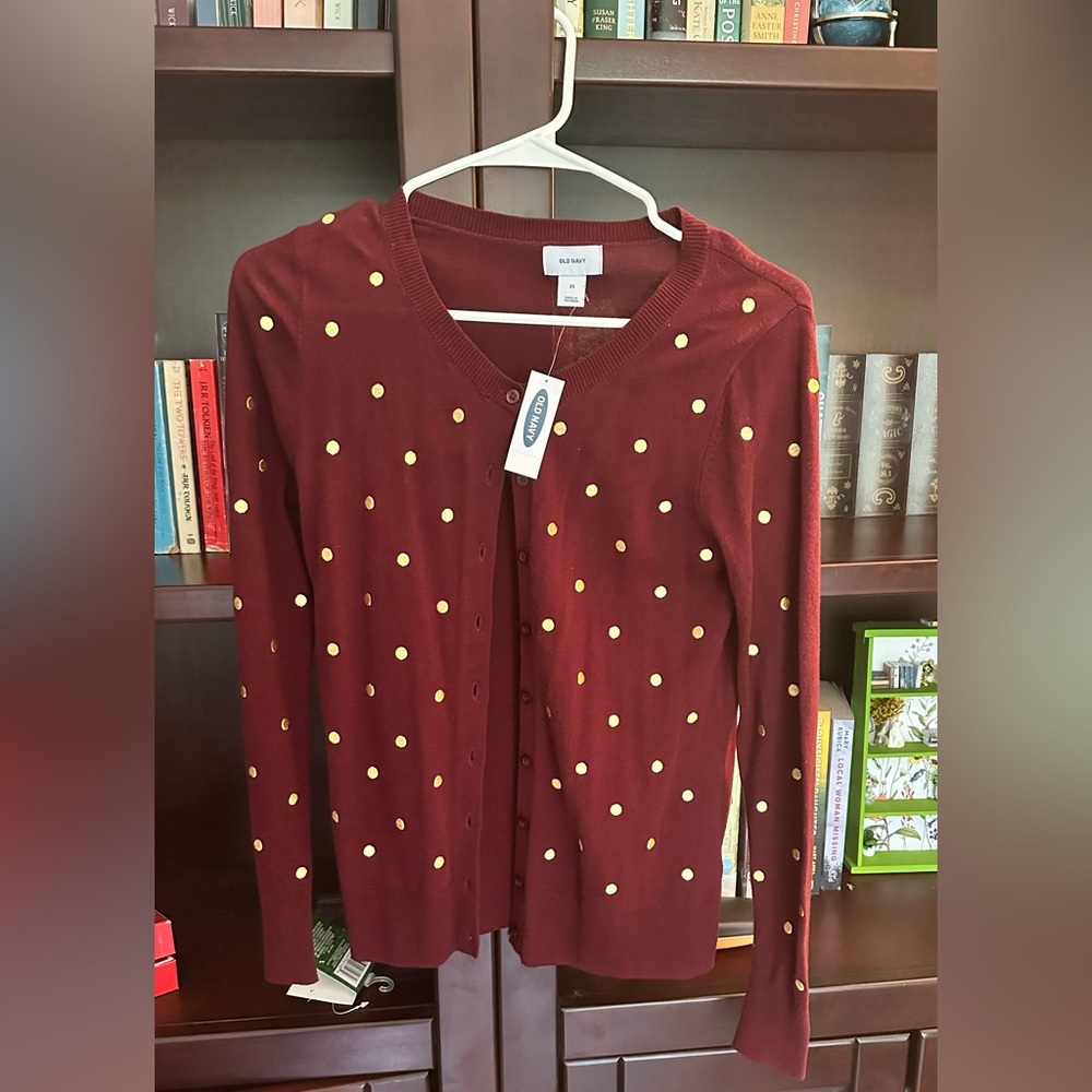 Old Navy Polka Dot Cardigan